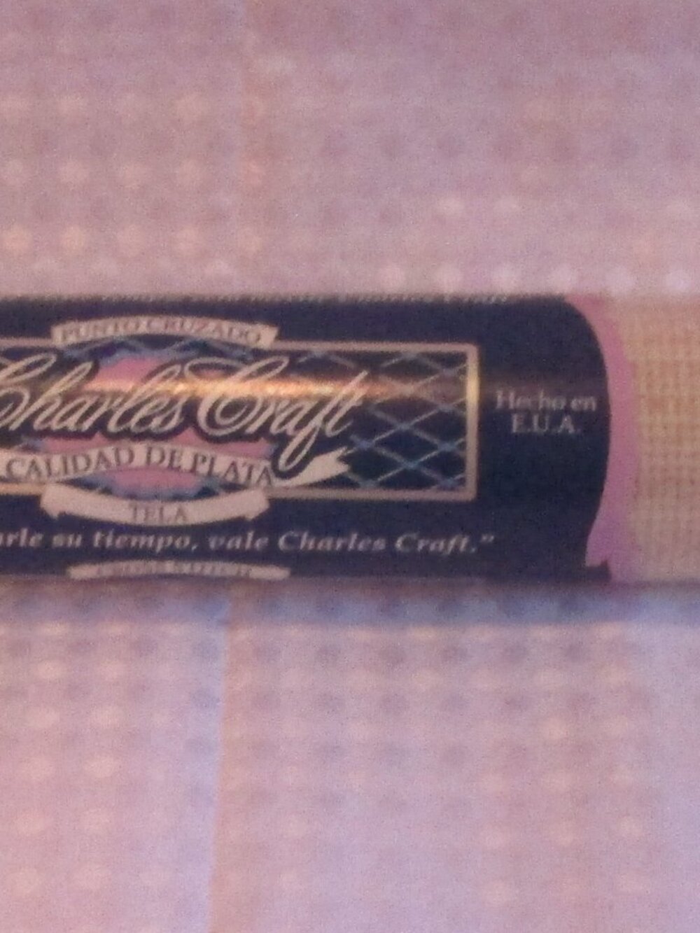 NIP Charles Craft Silver Quality 14 Count Fiddler Cross Stitch Fabric 15 x 18